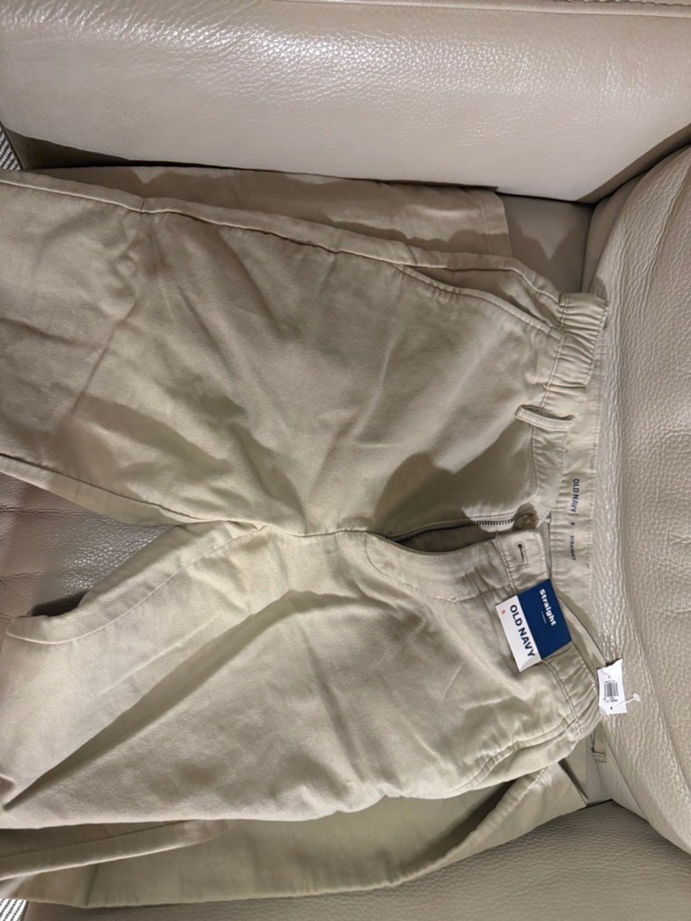 Old Navy Light Beige Drawstring Casual Pants